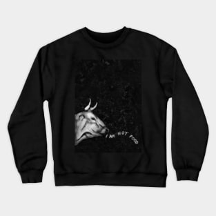 The Ox Drawing For Vegan Activist Crewneck Sweatshirt